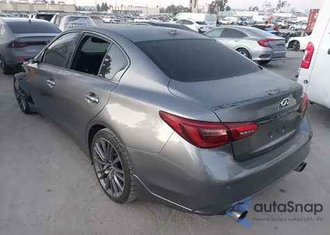 2021 Infiniti Q50 Red Sport 400 z USA, uszkodzony, nr VIN JN1FV7DP7MM850172